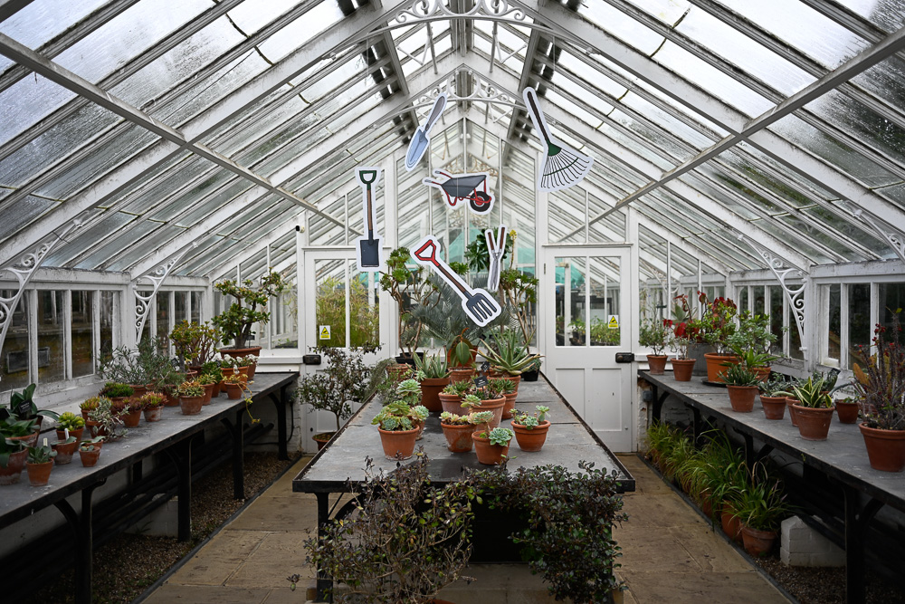 Sample image of a greenhouse with excellent resolution and detail