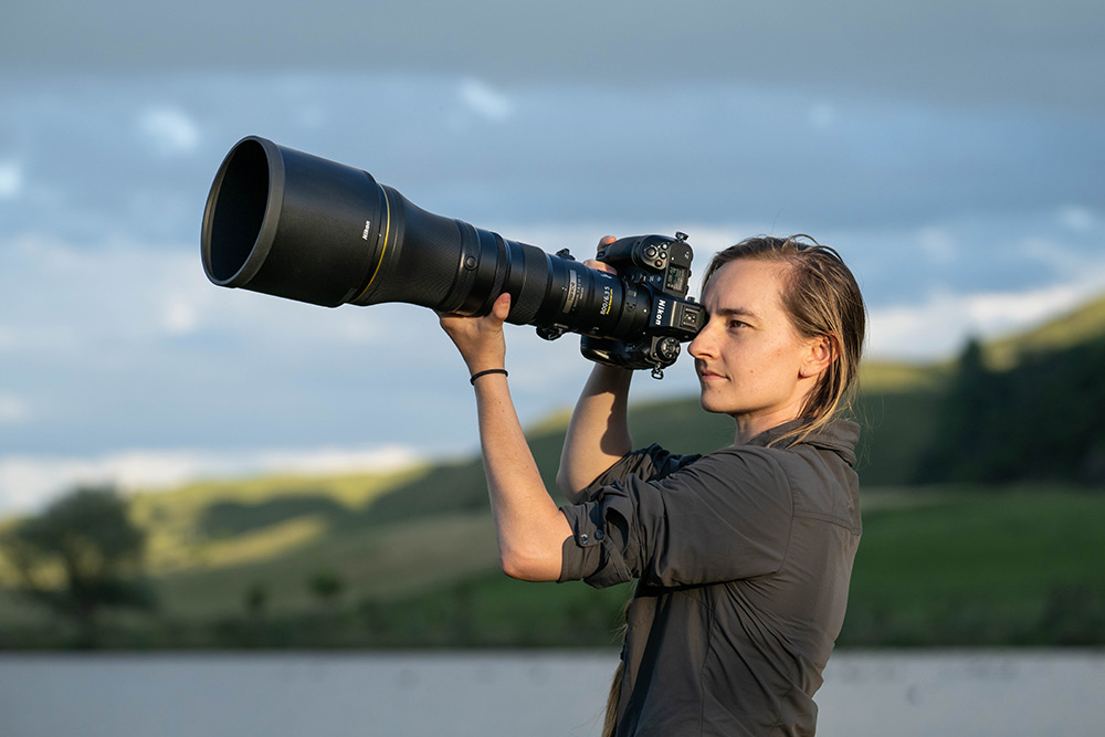 Up close when handholding the new Nikon Z 800mm lens for mirrorless