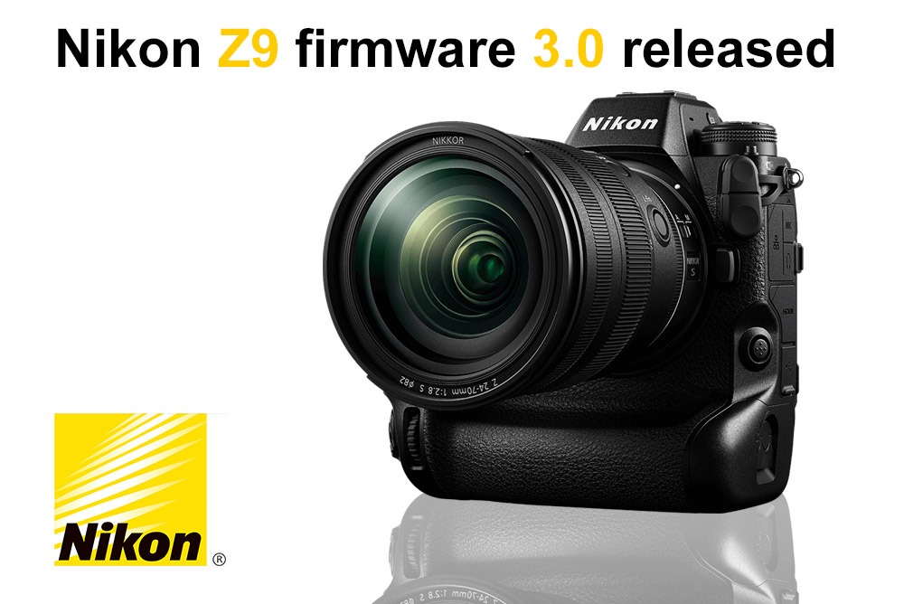 Nikon Z9 firmware update 3 released