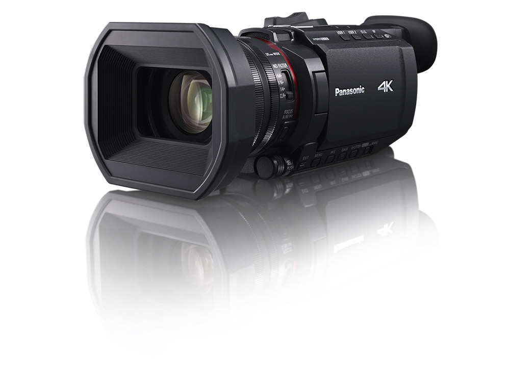 Hero shot of the Panasonic 4K camcorder