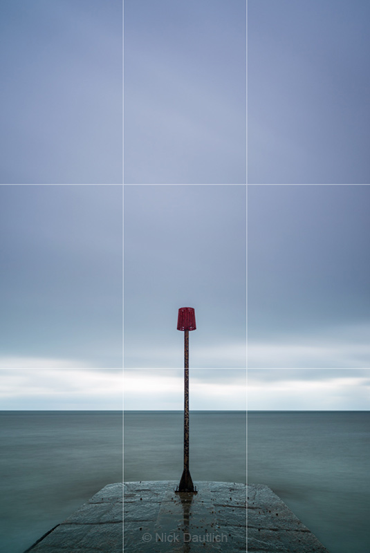 Bending the rule in vertical orientation to create space and tension Image ©Nick Dautlich