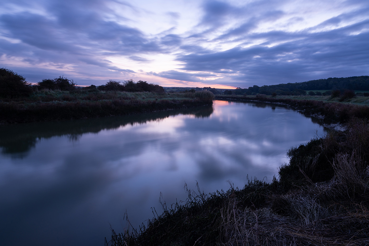 Sample 02 Riverbank @24mm. Camera settings: 13 sec. f/8. ISO 100 (right click to enlarge)