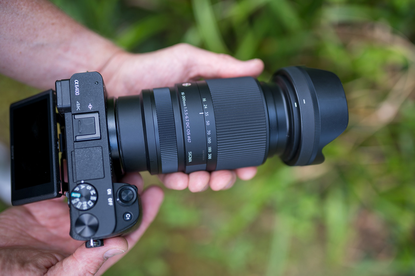 Mounted on the Sony A6400
