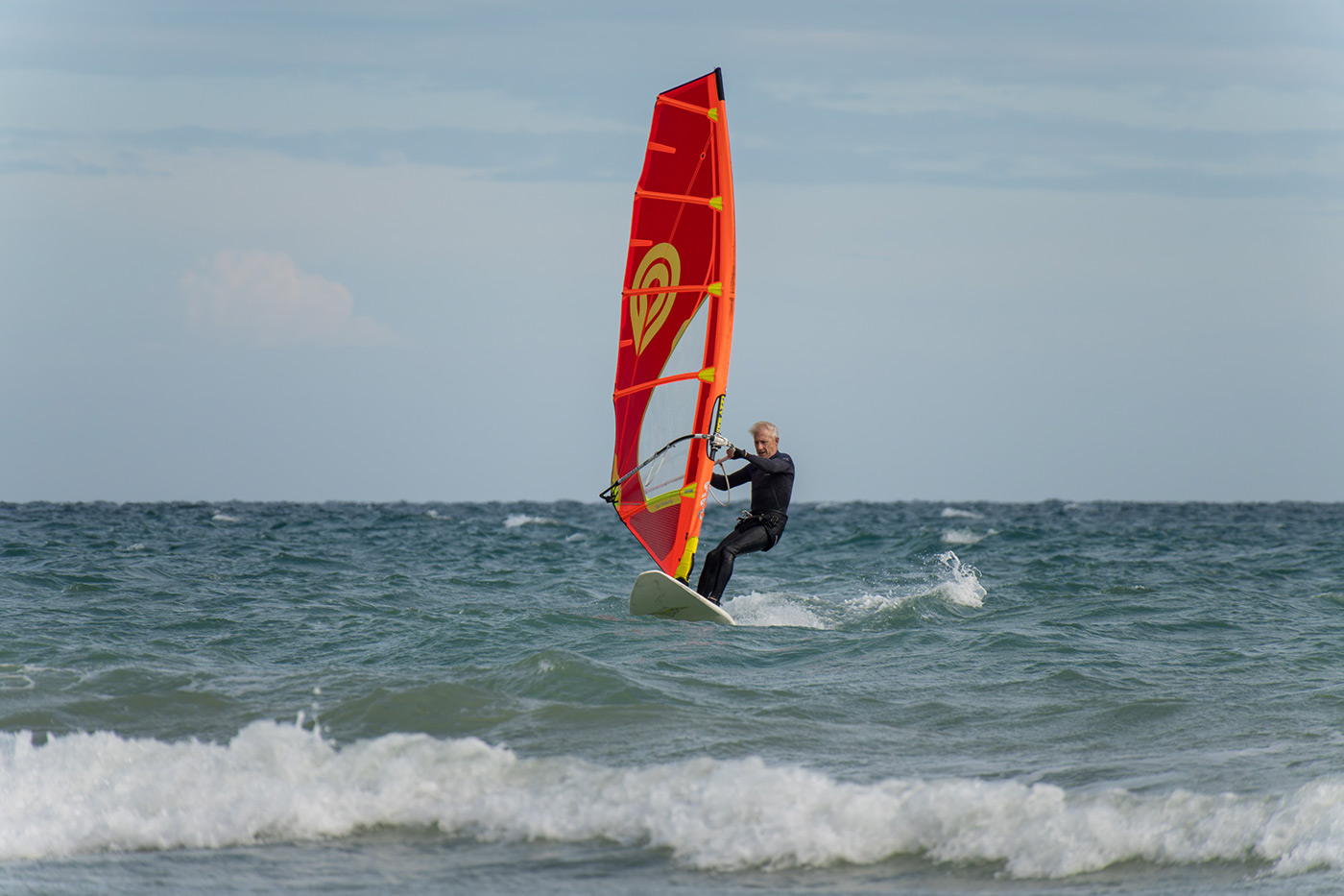 Sample 13 Solo Wind Surfer @300mm Camera settings: 1/1000 sec. f/6.7. ISO 500