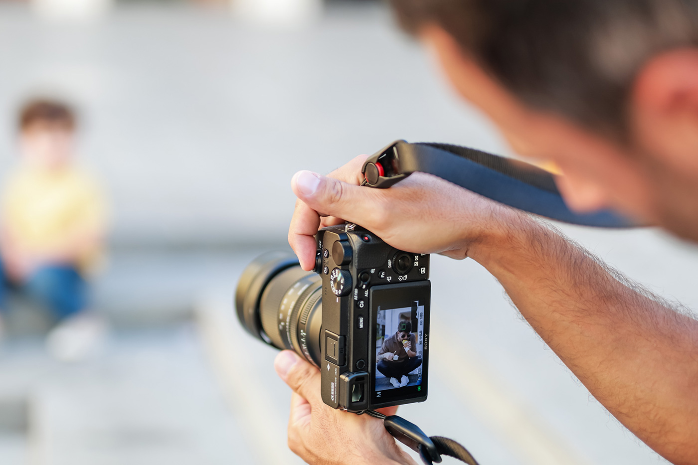 Mounted on a Sony A6400 body