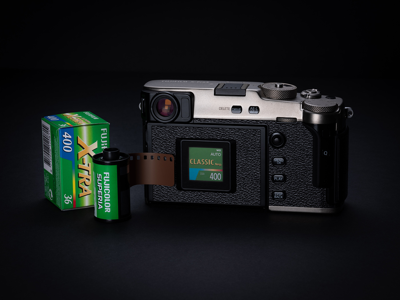 Classic Fujifilm film camera