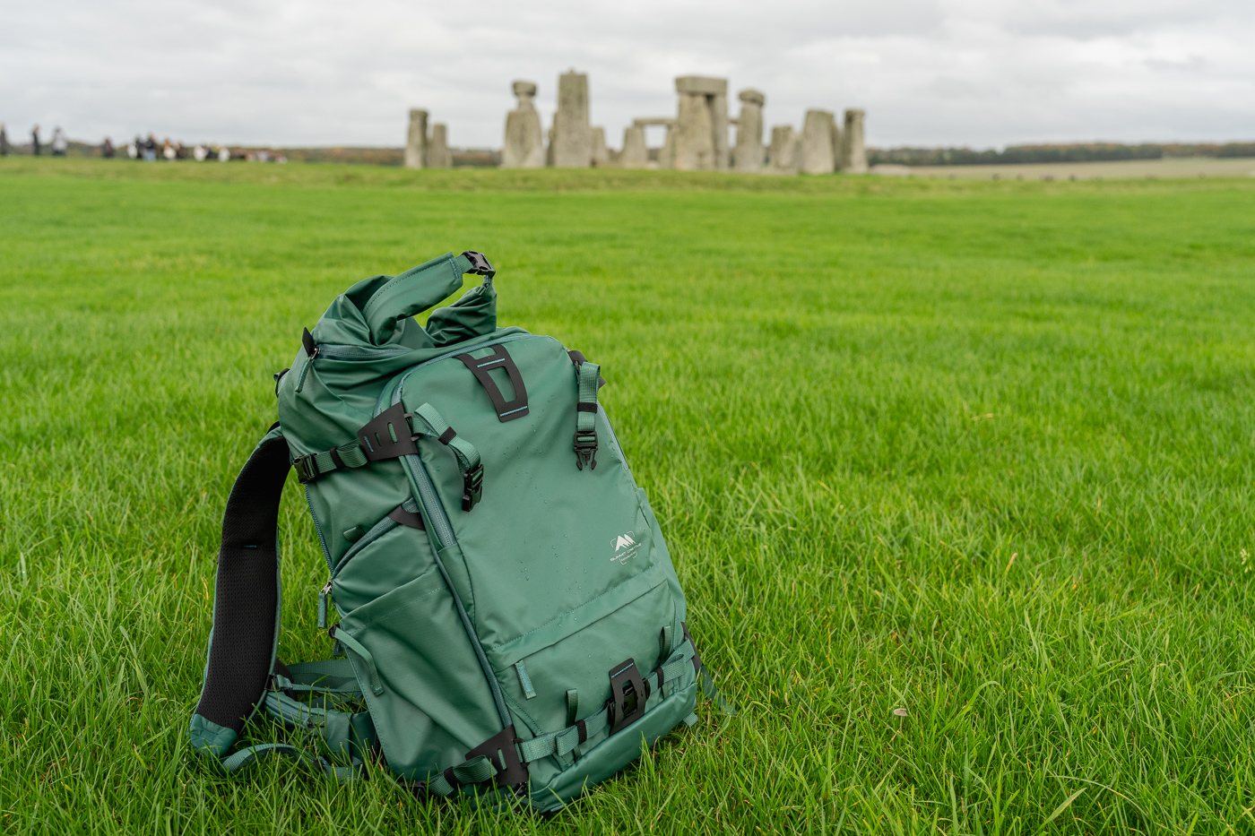 Visiting the iconic Stone Henge with the Tenzing backpack