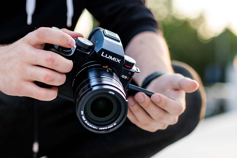 Lumix G( II with lens mounted