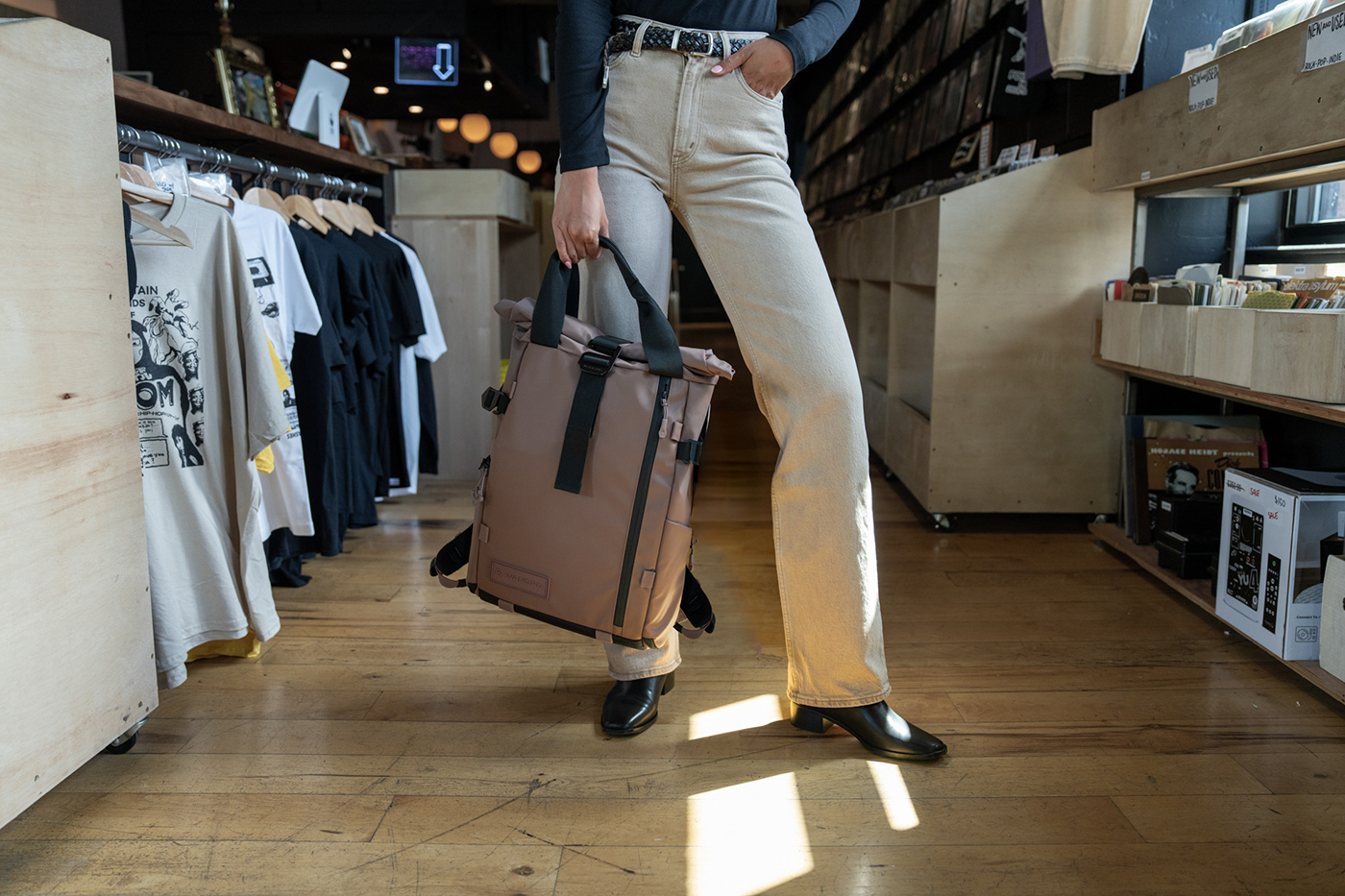 New clay coloured backpack