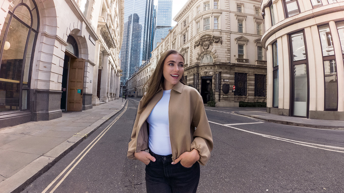 Portrait mode during vlog