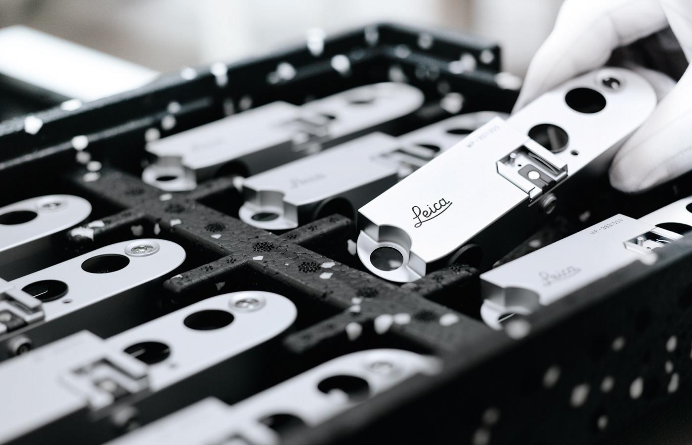 The top plate being manufactured and hand checked
