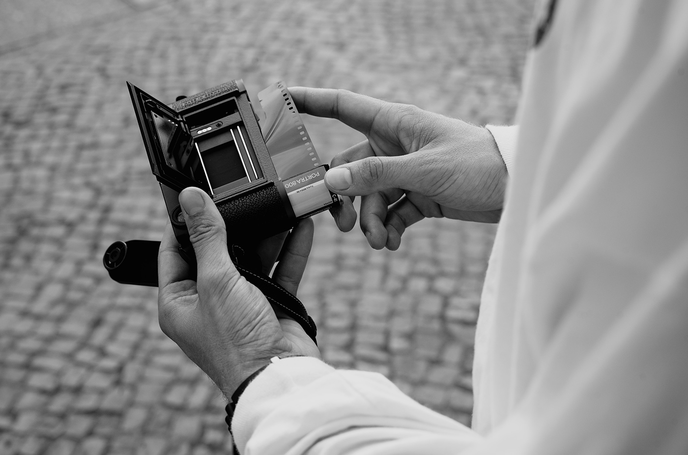 Loading film into an M6 camera