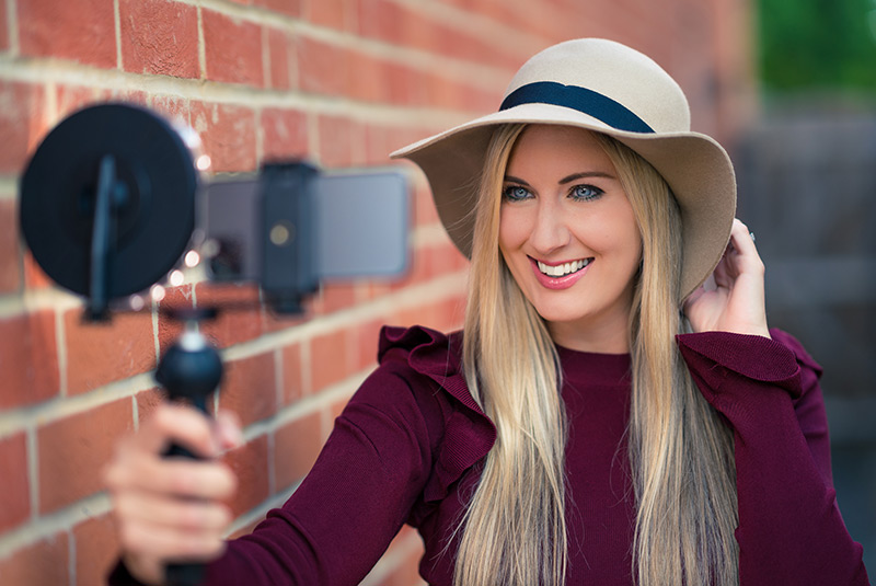 Fun vlogging outside home