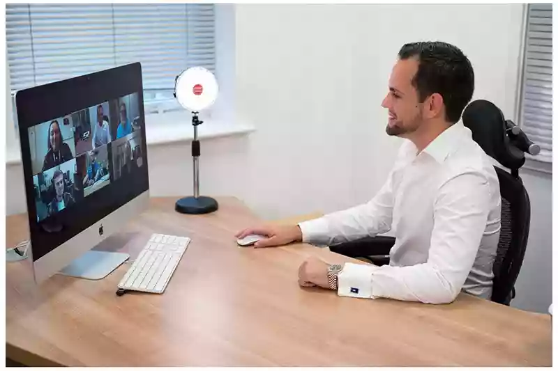Video conferencing from home
