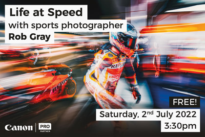 Life at Speed; with photographer Rob Gray