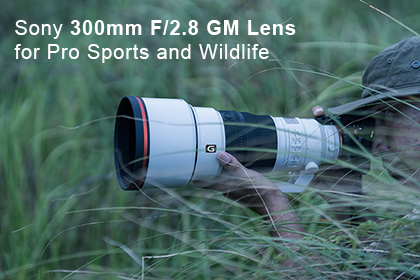 Sony 300mm F/2.8 GM Lens for Pro Sports