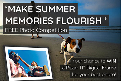 Win a Lexar Pexar 11-inch Digital Picture Frame in our ‘Summer’ photo competition