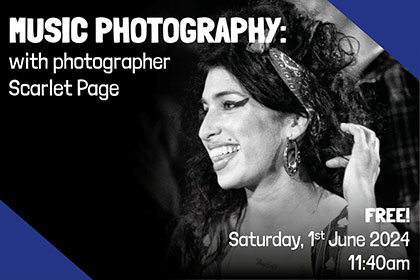 Music photography with Scarlet Page