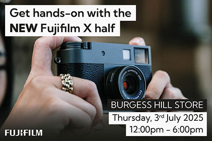 Get hands on with the NEW Fujifilm X half in Burgess Hill