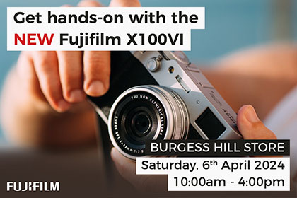 Get hands on with the Fujifilm X100VI in Burgess Hill