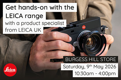 Get hands-on with the Leica range in Burgess Hill