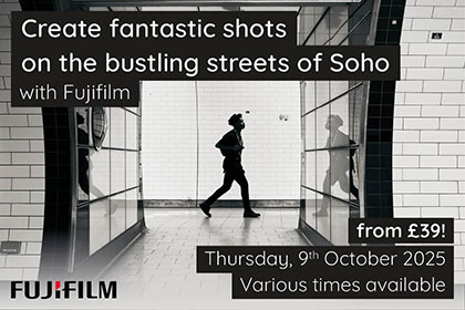 Create fantastic shots on the bustling streets of Soho with Fujifilm