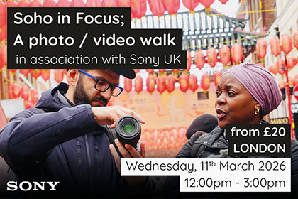 Soho Photo and Video walk with Sony UK