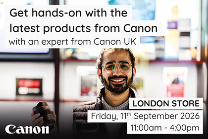 Get hands on with Canon in London