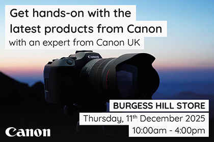 Get hands on with Canon in Burgess Hill