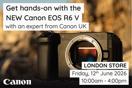 Get hands-on with the Canon EOS R6 V in London