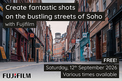 Create fantastic shots on the bustling streets of Soho with Fujifilm