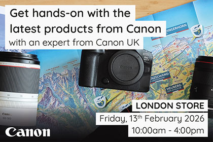 Get hands on with Canon in London