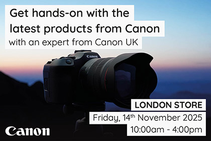 Get hands on with Canon in London