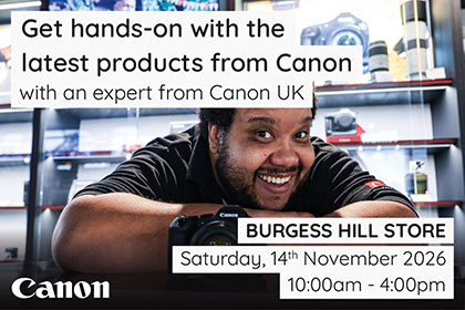Get hands on with Canon in Burgess Hill