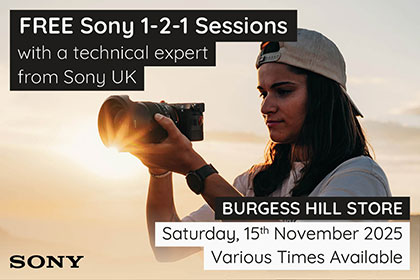 Free instore 1-2-1 sessions with Sony UK: Burgess Hill
