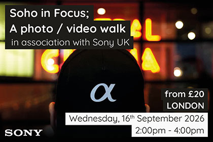 Soho Photo and Video walk with Sony UK
