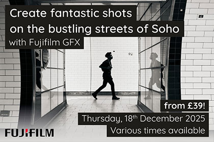 Create fantastic shots on the bustling streets of Soho with Fujifilm GFX