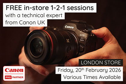 1-2-1 Sessions with Canon in London