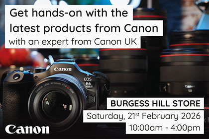 Get hands on with Canon in Burgess Hill