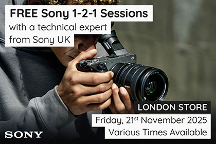Free instore 1-2-1 sessions with Sony UK: London