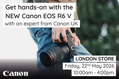 Get hands-on with the Canon EOS R6 V in London