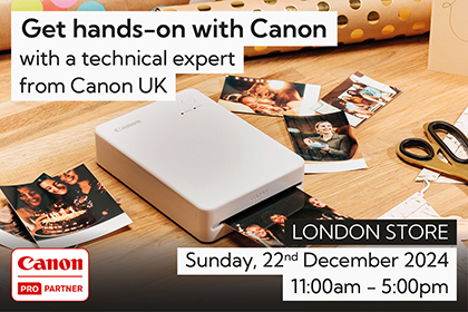 Get hands on with Canon in London