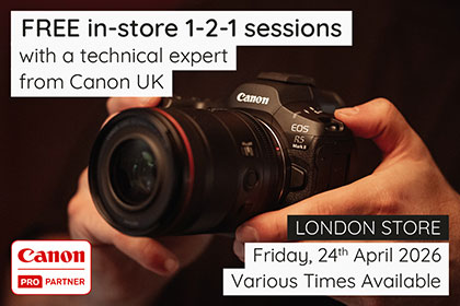 Free 1-2-1 Sessions with Canon in London