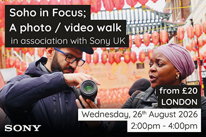 Soho Photo and Video walk with Sony UK