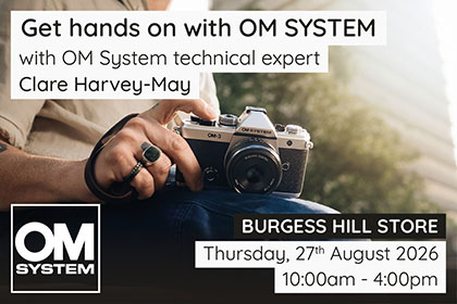 Get hands on with OM SYSTEM in Burgess Hill
