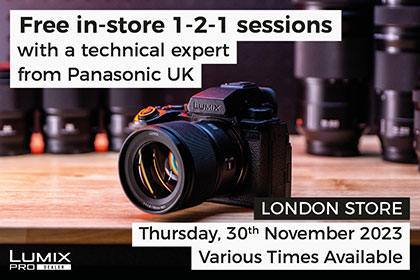 FREE in-store 1-2-1 sessions with Panasonic: London