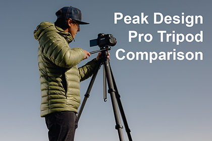 Peak Design Pro Tripod Comparison