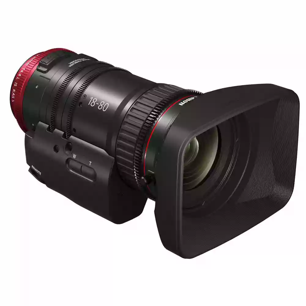 Canon CN-E18-80mm T4.4 L IS KAS S Compact Servo Cine Zoom Lens