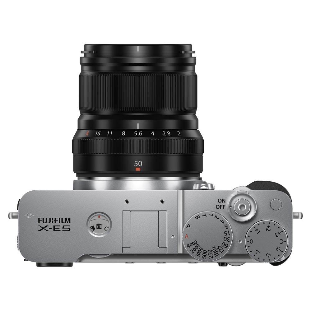 Fujifilm X-E5 Camera with XF 50mm f/2 Kit Silver | Park Cameras