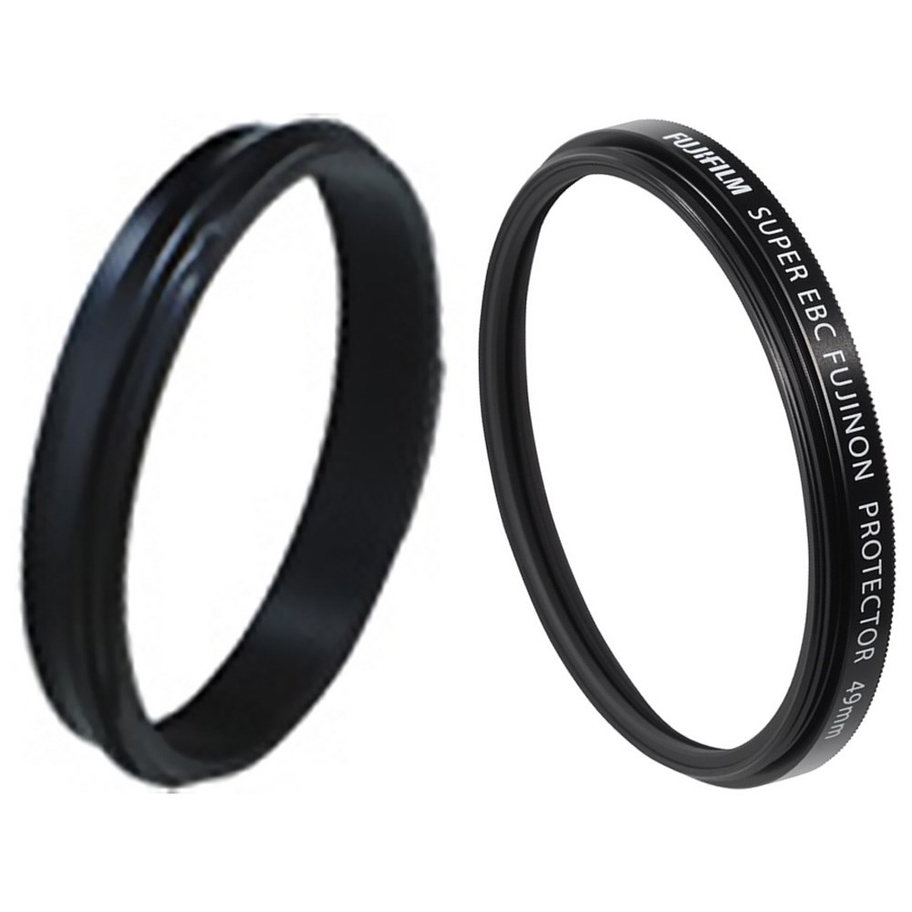 WeatherResistant Kit X100V Black (Adaptor Ring and Protector Filter